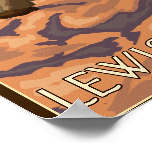 Lewis and Clark - Glacier National Park, MT ポスター (角)