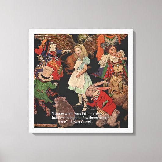 Lewis Carroll & Change Of Mind Canvas Print キャンバスプリント (正面)