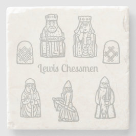 Lewis Chessmen in the Frontline ストーンコースター
