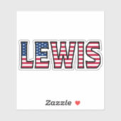 Lewis Name Vorname USA Sticker Stickerset シール (シート)