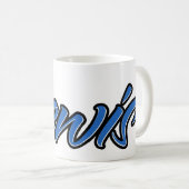 Lewis Vorname Name blue Tasse Kaffeetasse コーヒーマグカップ (正面右)
