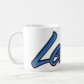 Lewis Vorname Name blue Tasse Kaffeetasse コーヒーマグカップ (左)