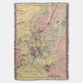 、Lewiston金褐色 スローブランケット (正面縦)