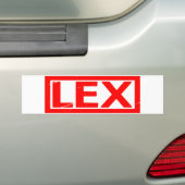 Lexスタンプ バンパーステッカー (車上)