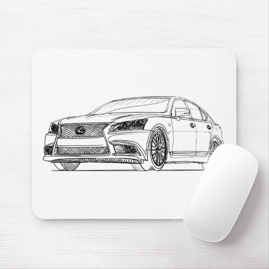 Lex LS460 Fsport 2013年 マウスパッド (マウス)