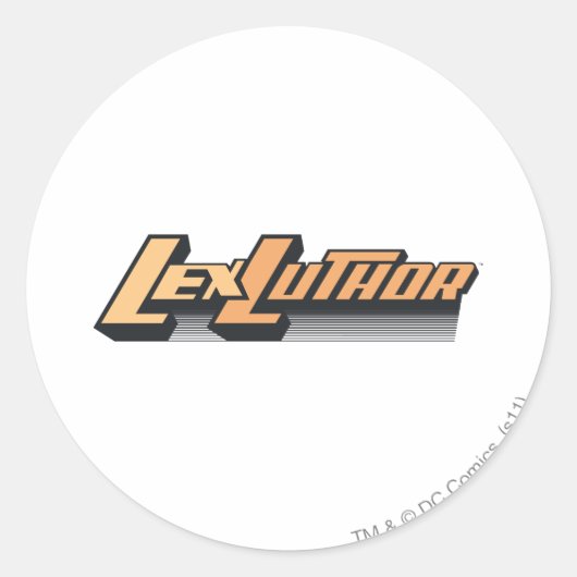 Lex Luther - 1行 ラウンドシール (正面)