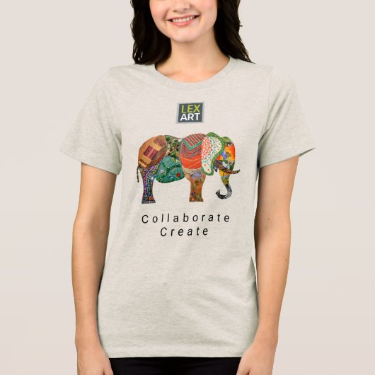 LexArt コラボレーションTシャツ v2 - ライトカラー トライブレンドTシャツ (正面)