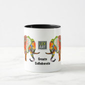 LexArt Create Collaborate Elephant Mug マグカップ (中央)