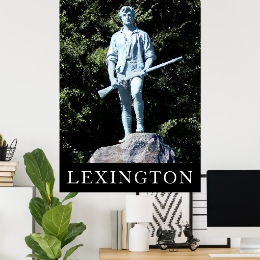 Lexington Minuteman Poster ポスター (ホームオフィス)