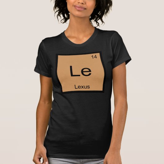 Lexus 名前 化学 元素 周期表 tシャツ (正面)