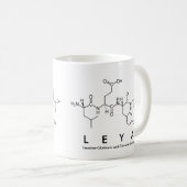 Leyaペプチド名mug コーヒーマグカップ (正面右)