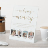 Leyton金ゴールド写真のLoving Memory 結婚's 台座サイン (インサイチュ)