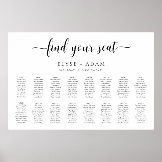 Leyton 16モダンテーミニマルブル・シーティング・ポスター ポスター (正面)