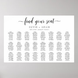 Leyton 24モダンテーミニマルブル・シーティング・ポスター ポスター