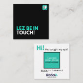 LEZ BE INTOUCH-プライド スクエア名刺 (正面/裏面)