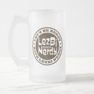 Lezbi Nerdy Frosty Mug フロストグラスビールジョッキ