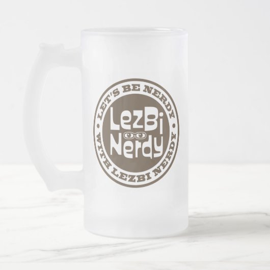 Lezbi Nerdy Frosty Mug フロストグラスビールジョッキ (左)