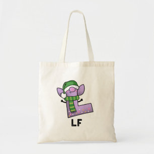 Lfおもしろい文字Lプリン トートバッグ
