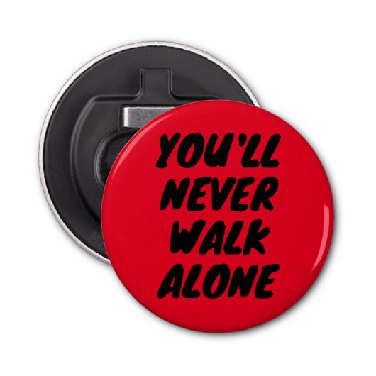 LFC - You'll Never Walk Aloneボタン型栓抜き 栓抜き (正面)