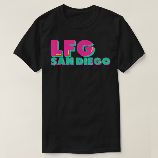 LFGSDベースボールファンサンディエゴスポーツLFG SD Tシャツ (デザイン正面)