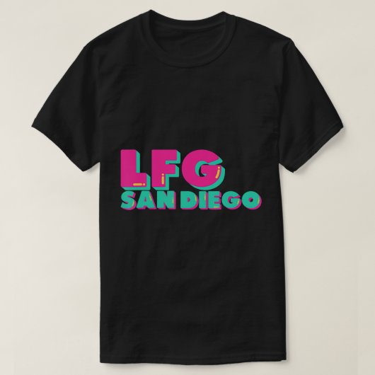 LFGSDベースボールファンサンディエゴスポーツLFG SD Tシャツ (デザイン正面)