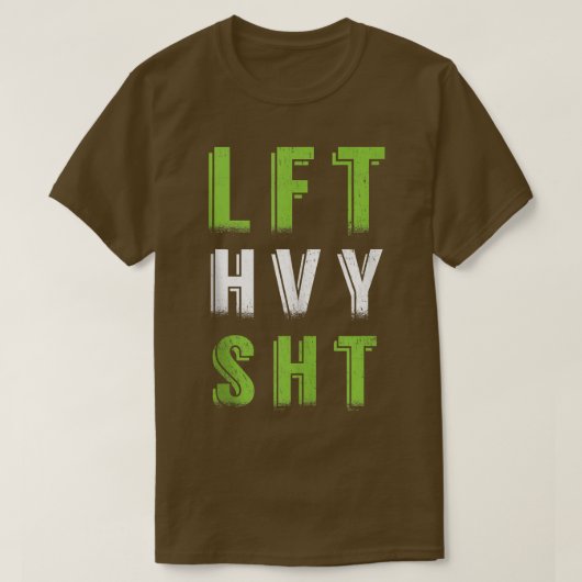 LFT HVY SHTジム重量挙げ女性 Tシャツ (デザイン正面)