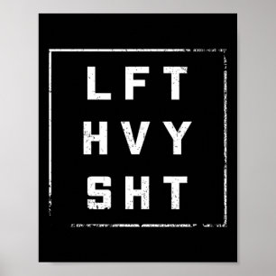 Lft Hvy Sht Gym衣装ダイエットウェイトドリーム体 ポスター