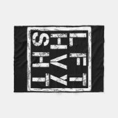 Lft Hvy Sht - Lift Heavy Shi... - フリースブランケット (正面(横))