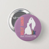 LFXのダンサーのベリーダンスの種族のキャバレーの融合 缶バッジ (正面&裏面)