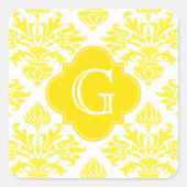 Lgイエローダマスクイエロークローバーモノグラム スクエアシール (正面)
