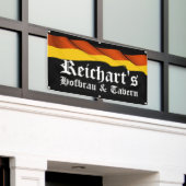 LGドイツ国旗の酒場、バー、マンケーブバナー 横断幕 (ビルの外側)