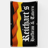 LGドイツ国旗の酒場、バー、マンケーブバナー 横断幕 (縦)