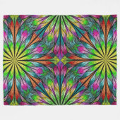 Lgフローラフラクタルフリースブランケット フリースブランケット (正面(横))