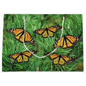 Lg抱き枕（昆虫）オオカバマダラ、モナークオンパインブーシュ ラージペーパーバッグ (正面)