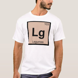 Lg -マメ科学の定期表記号 tシャツ