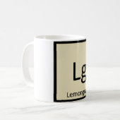 Lg - レモングラスの化学記号 コーヒーマグカップ (正面左)