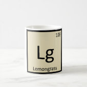 Lg - レモングラスの化学記号 コーヒーマグカップ (中央)