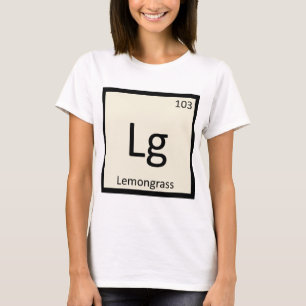 Lg - レモングラス 化学元素記号 tシャツ