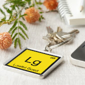 Lg - 秩序善 (Lawful Good) 元素記号 化学 ジョーク T シャツ キーホルダー (側面)