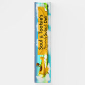 LG Deli、ビジネス、あなたはそれを屋外バナーと名前 横断幕 (縦)