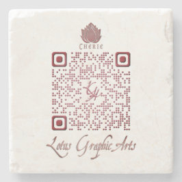 LGA QRコード ストーンコースター