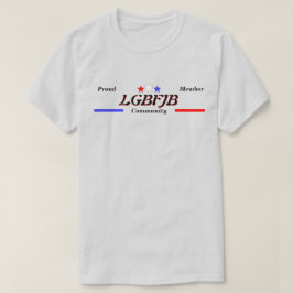 LGBFJBメンバ赤白青Stars Lt Tシャツ