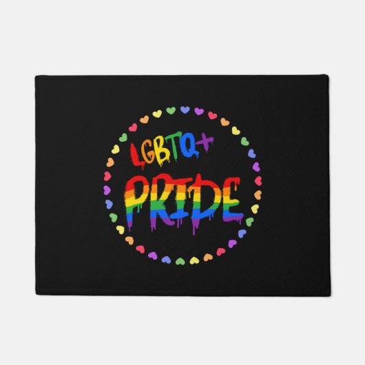 LGBQTプライド ドアマット (正面)