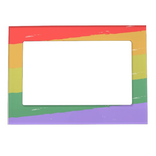 Lgbtゲイプライドの虹フレーム マグネットフレーム Zazzle Co Jp