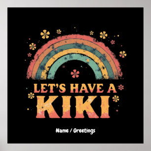 LGBTおもしろいトランスジェンダーレトロ「キキを食べよう」 ポスター