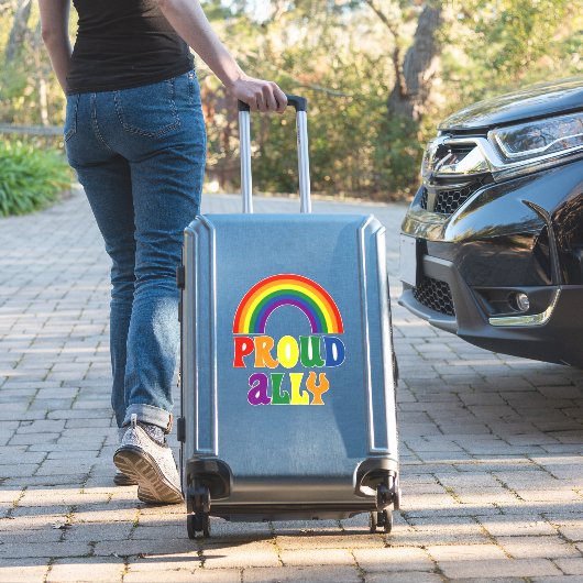 LGBTおもしろいレインボープライドア誇りを持ったリーギフト シール (スーツケースインサイチュ)