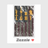 LGBTおもしろい Liberty Guns Beer Trumpサポート シール (シート)