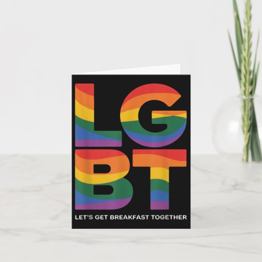LGBTが大好き！みんなで朝食を食べよう  カード (正面)