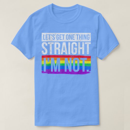 LGBTではなくImを1つストレートに Tシャツ (デザイン正面)