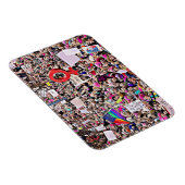 LGBTとレインボーサインが女性のマーチ・マグネットに マグネット (右側)